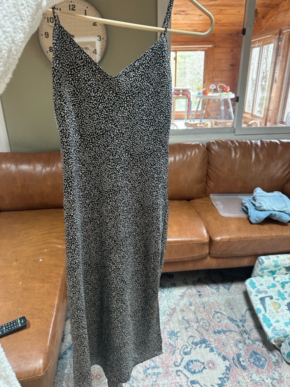 Abercrombie Printed Slip Dress - Sleek Spaghetti Strap Style